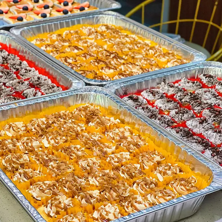 대용량 테이크 아웃 베이킹 트레이 실버 알루미늄 호일 용기