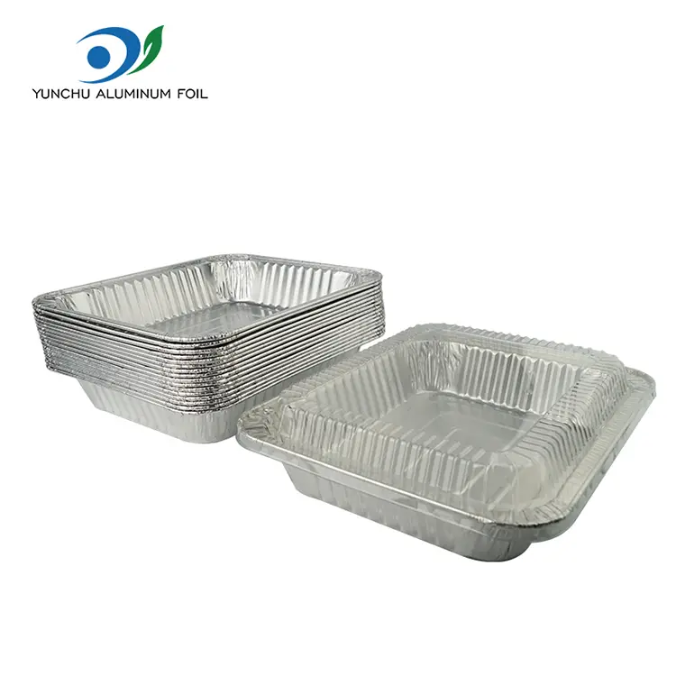 직사각형 테이크 아웃 칠면조 판은 알루미늄 호일 용기