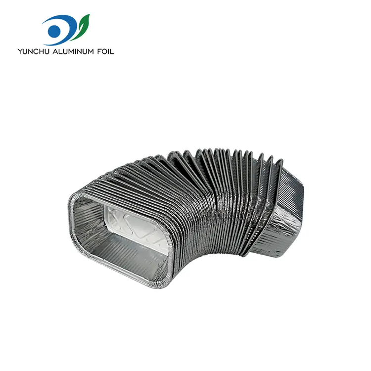 사각형 에어 프라이어 케이터링 실버 알루미늄 호일 컨테이너