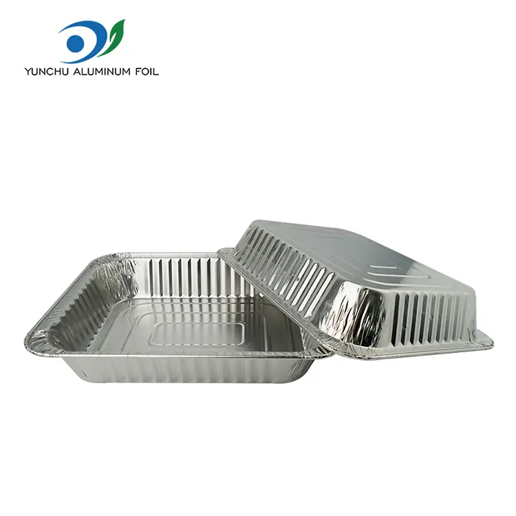 직사각형 테이크 아웃 칠면조 판은 알루미늄 호일 용기
