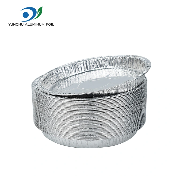 7-9 인치 피자 팬 실버 알루미늄 호일 용기