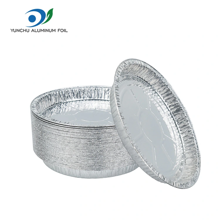 7-9 인치 피자 팬 실버 알루미늄 호일 용기