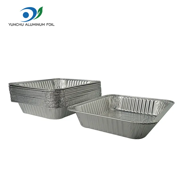 직사각형 테이크 아웃 칠면조 판은 알루미늄 호일 용기