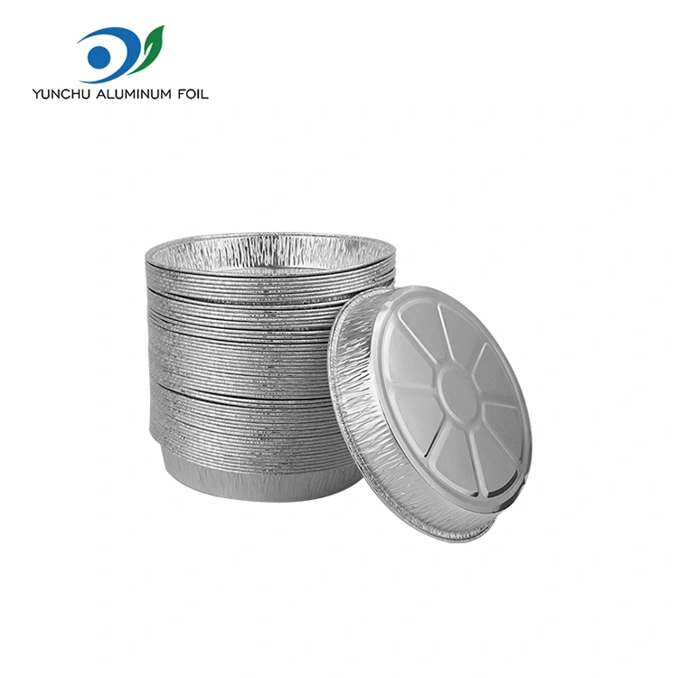 7 인치 주름 피자 팬 실버 알루미늄 호일 용기 7 인치 주름 피자 팬 실버 알루미늄 호일 용기