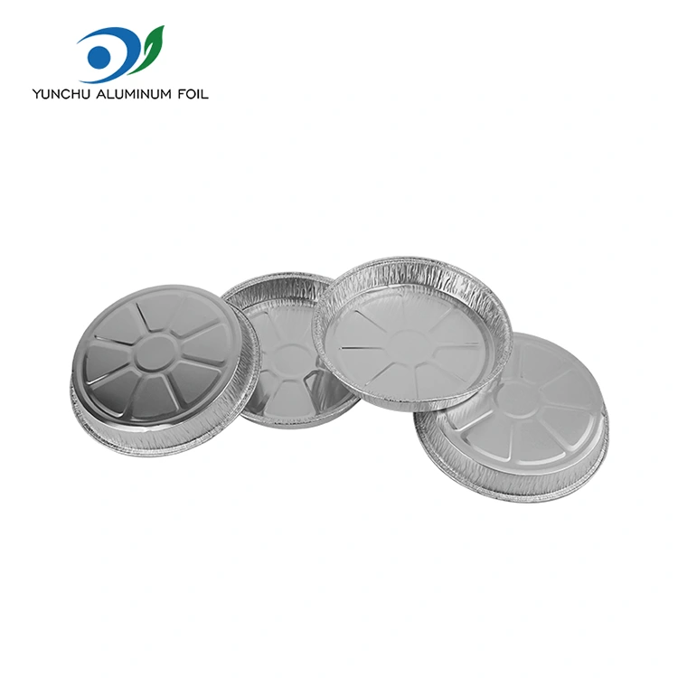 7 인치 주름 피자 팬 실버 알루미늄 호일 용기