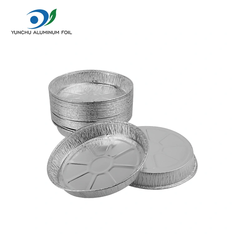 7 인치 주름 피자 팬 실버 알루미늄 호일 용기