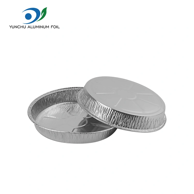 7 인치 주름 피자 팬 실버 알루미늄 호일 용기