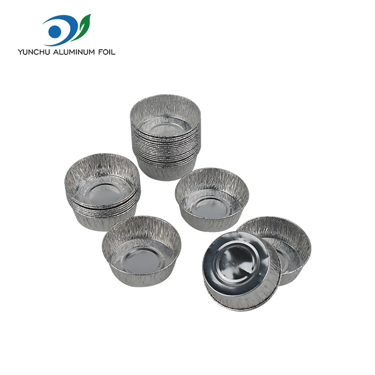 케이크 베이킹 컵 실버 알루미늄 호일 음식 용기 케이크 베이킹 컵 실버 알루미늄 호일 음식 용기
