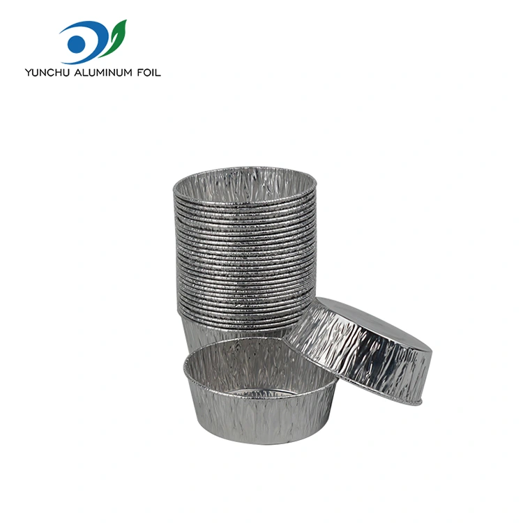 케이크 베이킹 컵 실버 알루미늄 호일 음식 용기