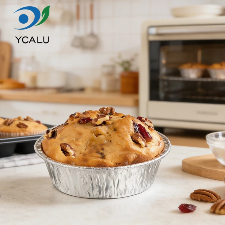 일회용 베이킹 에어 프라이어 실버 알루미늄 호일 식품 용기