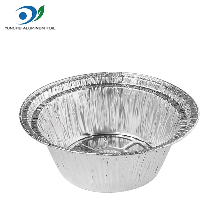 일회용 그라틴 테이크 아웨이 실버 알루미늄 호일 컨테이너
