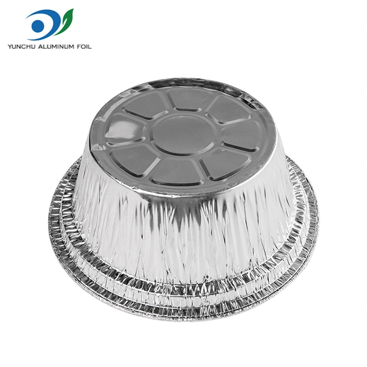 일회용 그라틴 테이크 아웨이 실버 알루미늄 호일 컨테이너