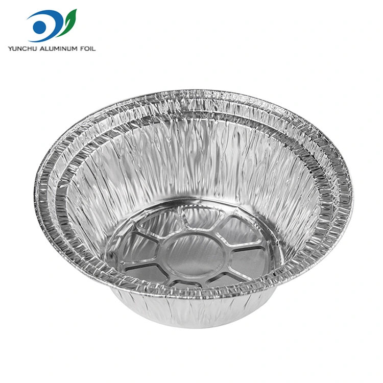 일회용 그라틴 테이크 아웨이 실버 알루미늄 호일 컨테이너