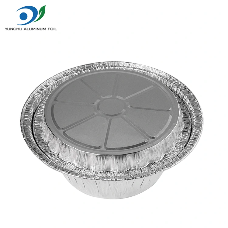 일회용 그라틴 테이크 아웨이 실버 알루미늄 호일 컨테이너