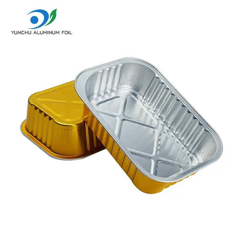 일회용 직사각형 그릴 알루미늄 호일 용기