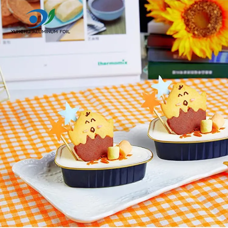 일회용 특수 모양의 색상 SmoothWall 알루미늄 호일 용기