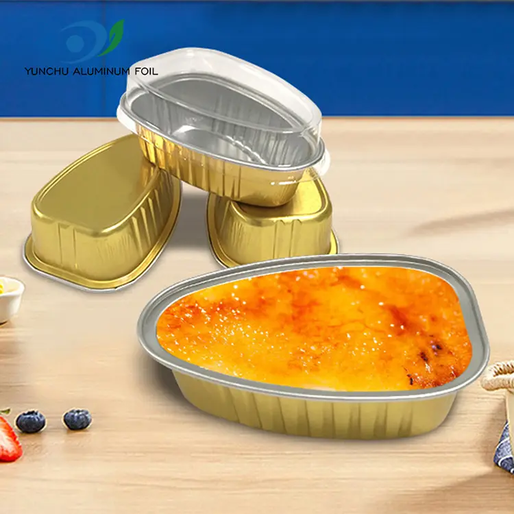 일회용 특수 모양의 색상 SmoothWall 알루미늄 호일 용기