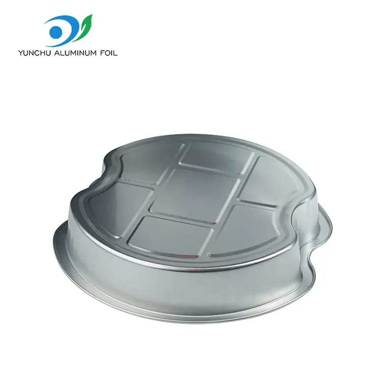 일회용 계층 테이크 아웃 둥근 알루미늄 호일 용기