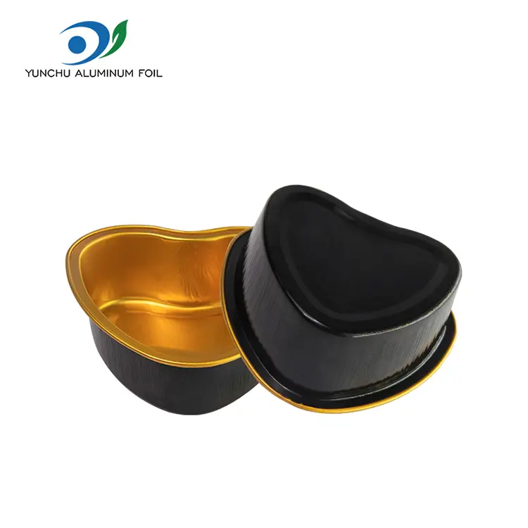 하트 모양의 로스트 스무드 월 알루미늄 호일 용기