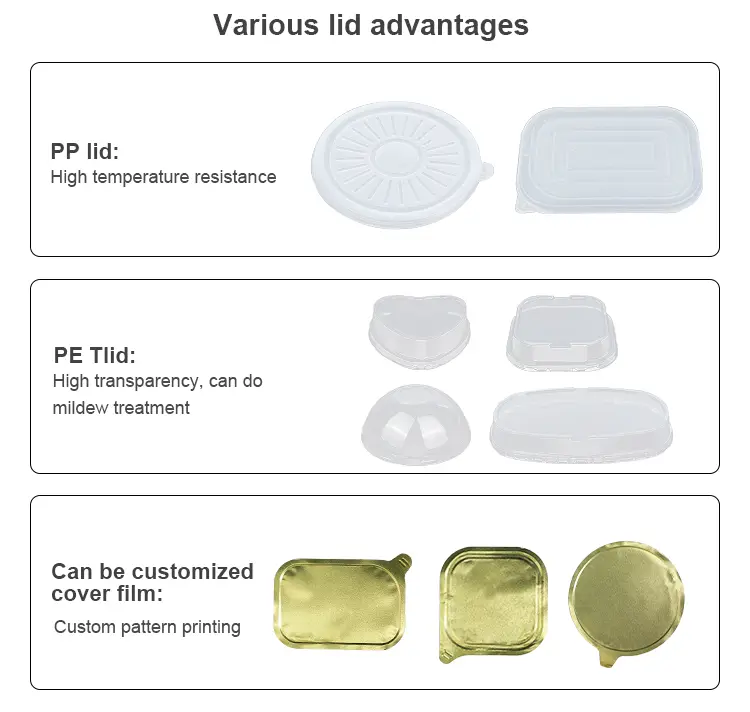 Disposable Tiered takeaways Round Aluminum Foil Containers