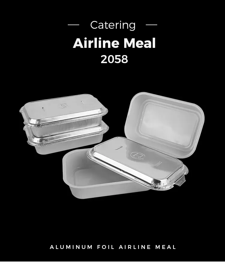 Wrinkle-free Catering Airline Aluminum Foil Containers