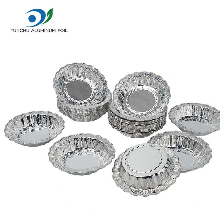 레이스 라운드 베이킹 케이크 실버 알루미늄 호일 용기
