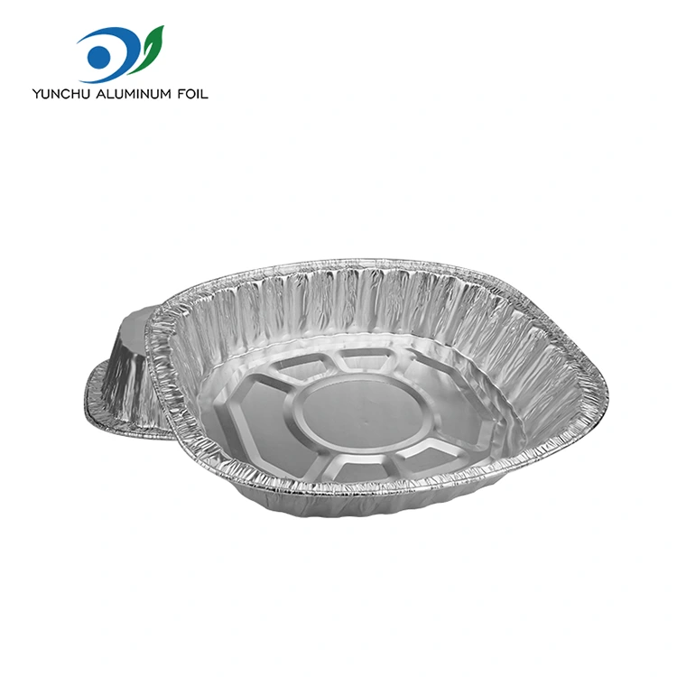 대용량 구운 닭고기 철판 실버 알루미늄 호일 용기