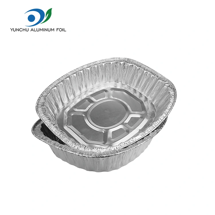 대용량 구운 닭고기 철판 실버 알루미늄 호일 용기