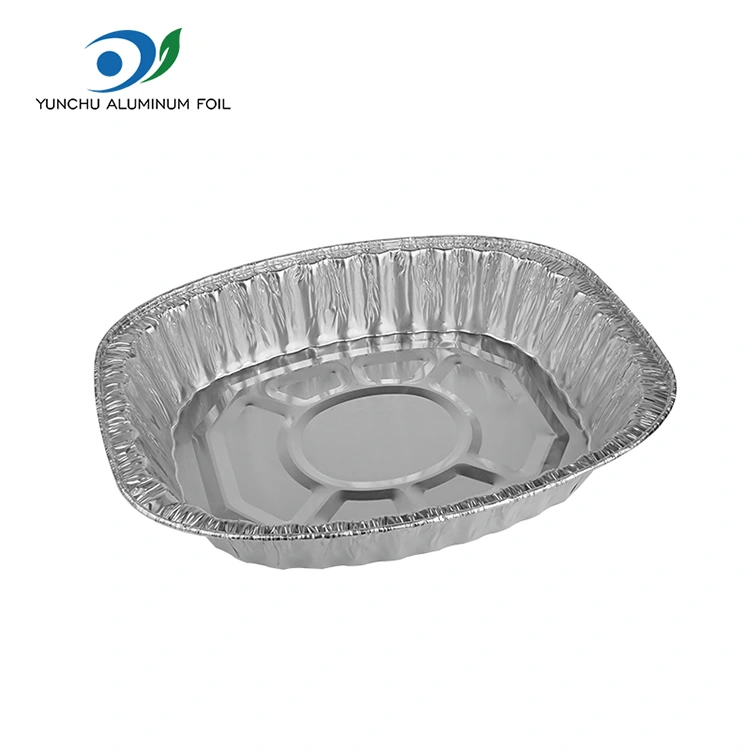 대용량 구운 닭고기 철판 실버 알루미늄 호일 용기