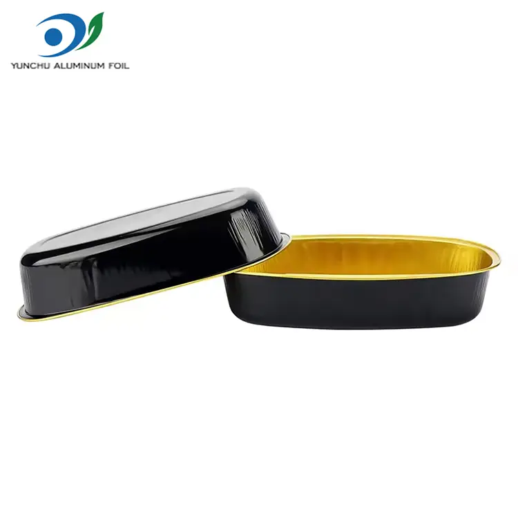 타원형 색상 Smoothwall 알루미늄 호일 용기