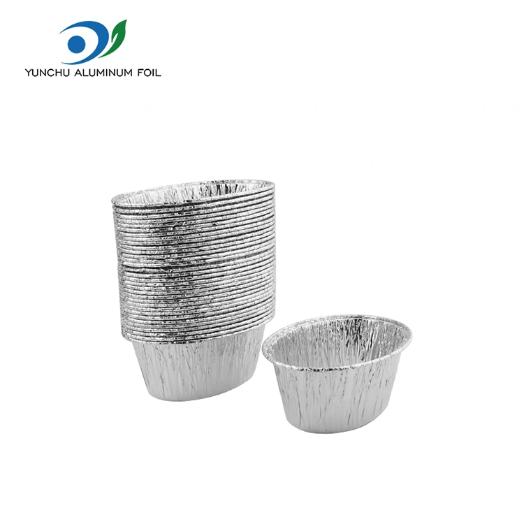 타원형 찐 케이크 은색 알루미늄 호일 식품 용기 타원형 찐 케이크 은색 알루미늄 호일 식품 용기