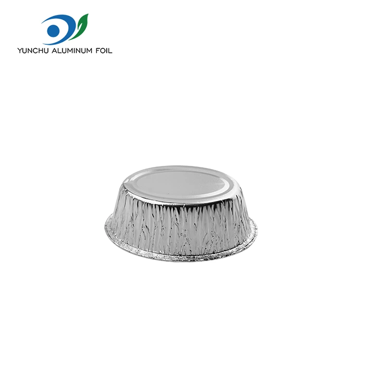 타원형 찐 케이크 은색 알루미늄 호일 식품 용기