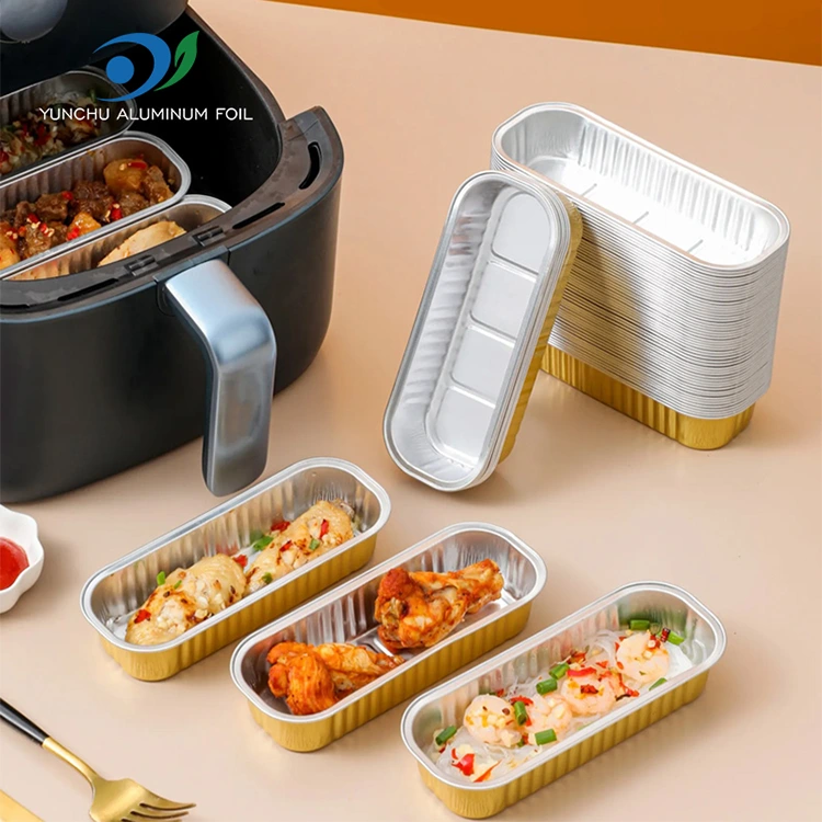 직사각형 베이킹 케이크 Smoothwall 알루미늄 호일 용기