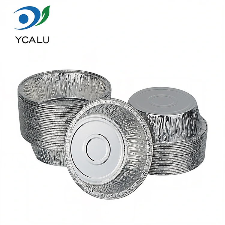 일회용 BBQ 에어 프라이어 실버 알루미늄 호일 식품 용기