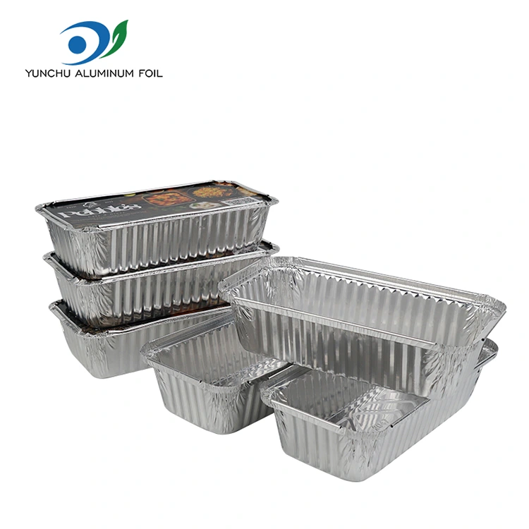 직사각형 바베큐 두꺼운은 알루미늄 호일 용기