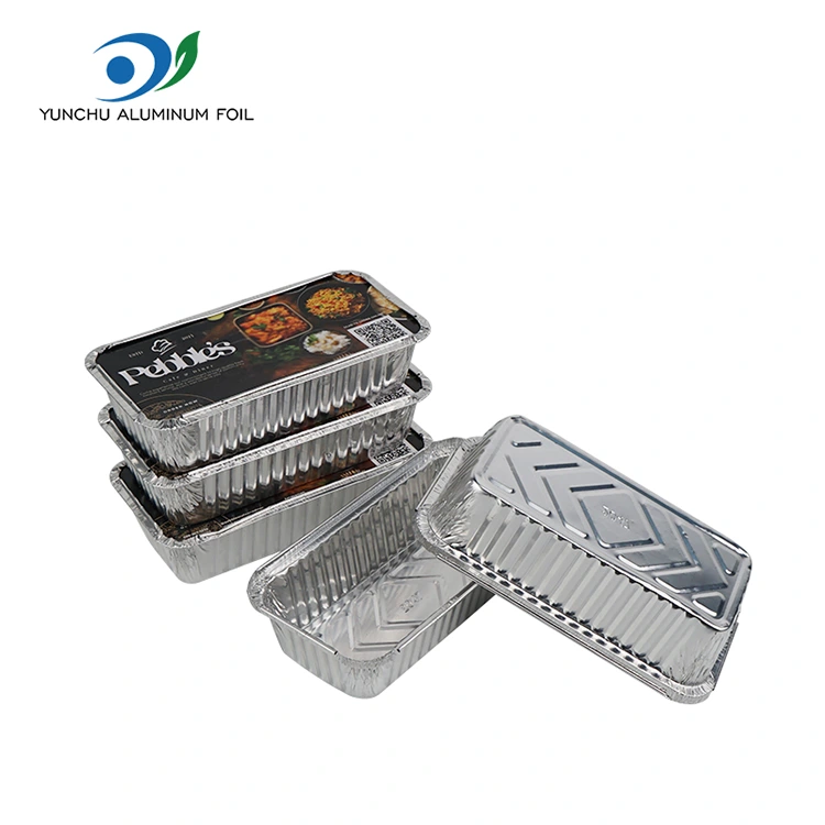 직사각형 바베큐 두꺼운은 알루미늄 호일 용기