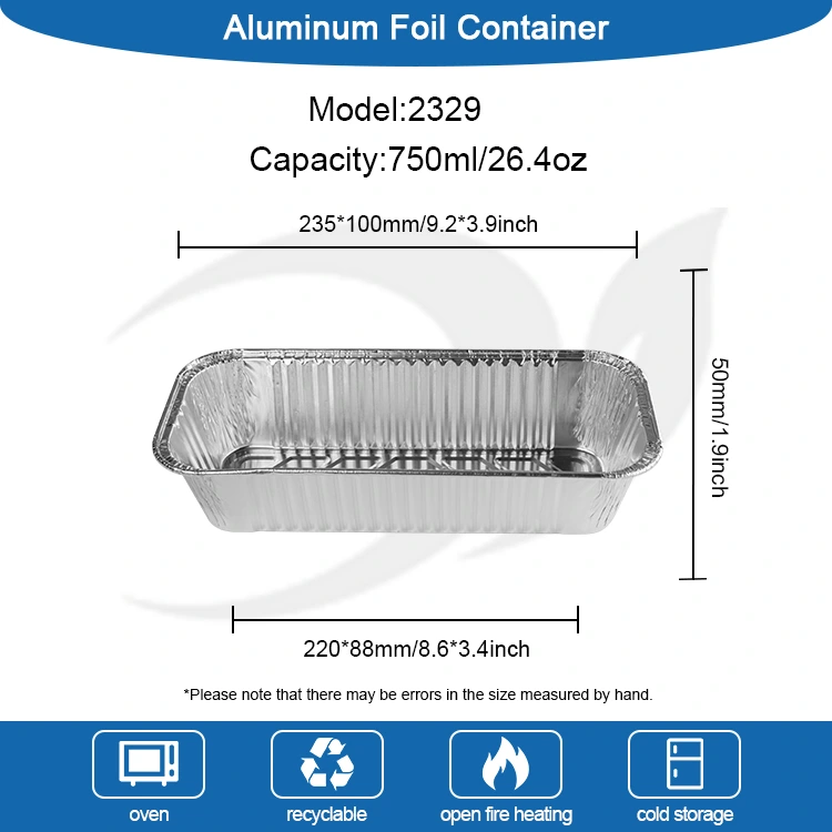 직사각형 빵 트레이 베이킹 시트은 알루미늄 호일 용기