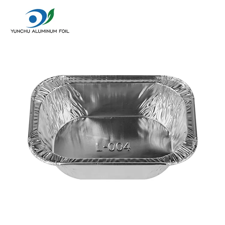 직사각형 케이크 베이킹 실버 알루미늄 호일 용기