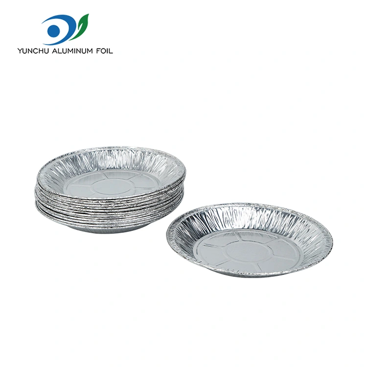 둥근 에어 프라이어 베이킹 실버 알루미늄 호일 식품 용기 둥근 에어 프라이어 베이킹 실버 알루미늄 호일 식품 용기