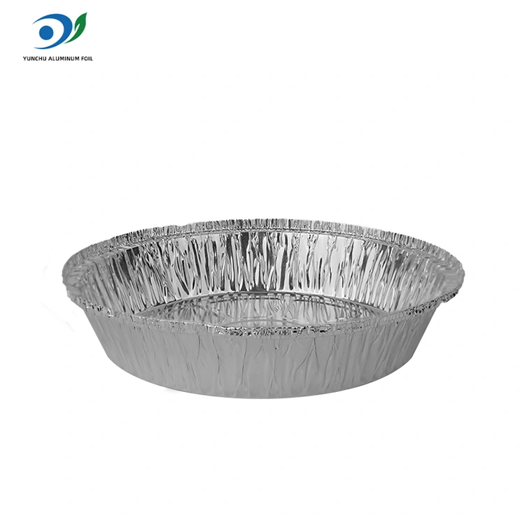 둥근 에어 프라이어 핫 포트 실버 알루미늄 호일 식품 용기 둥근 에어 프라이어 핫 포트 실버 알루미늄 호일 식품 용기