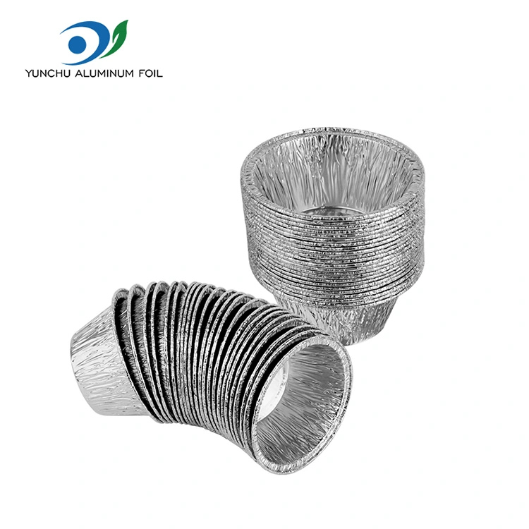 둥근 빵 케이크 실버 알루미늄 호일 식품 용기