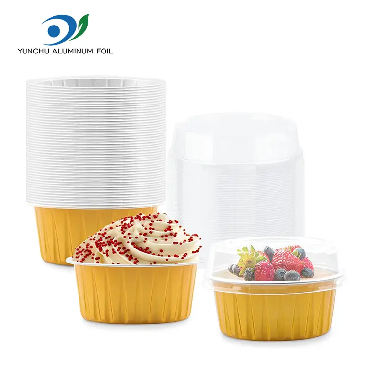 둥근 구운 케이크 Smoothwall 알루미늄 호일 용기