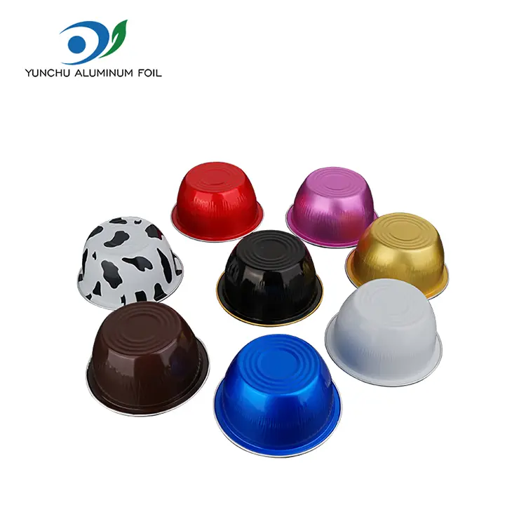둥근 케이크 색상 SmoothWall 알루미늄 호일 용기