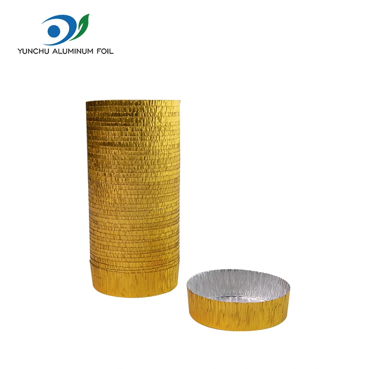 둥근 작은 베이킹 실버 알루미늄 호일 식품 용기 둥근 작은 베이킹 실버 알루미늄 호일 식품 용기