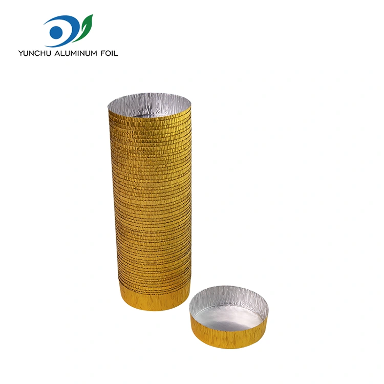 둥근 작은 베이킹 실버 알루미늄 호일 식품 용기