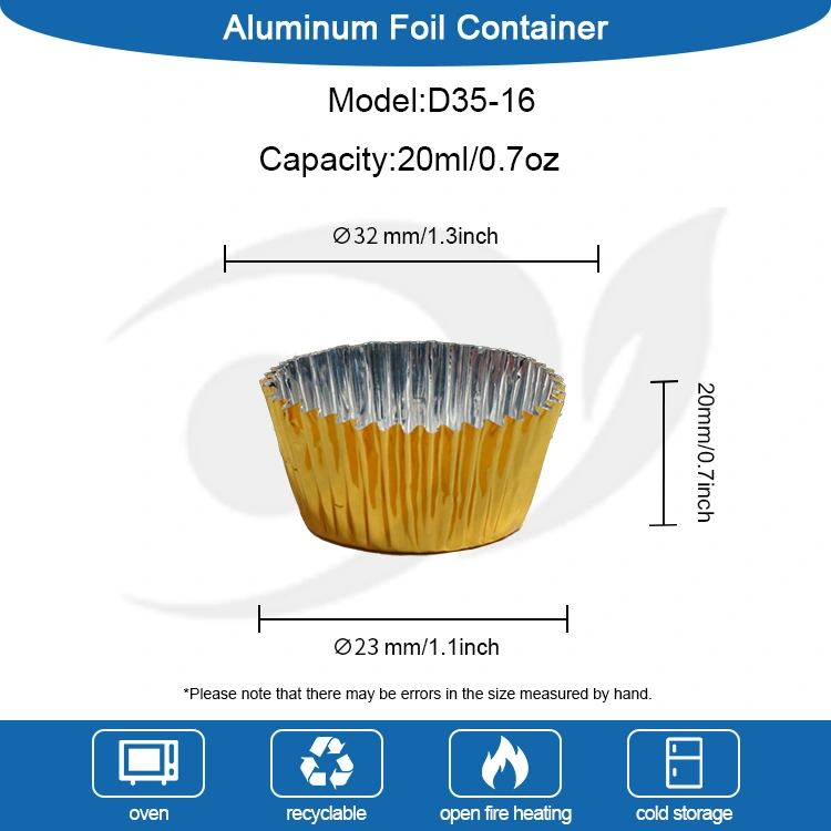 작은 패키지 베이킹 실버 알루미늄 호일 식품 용기
