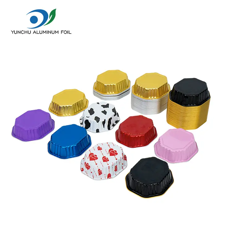 특수 모양의 케이크 컵 Smoothwall 알루미늄 호일 용기