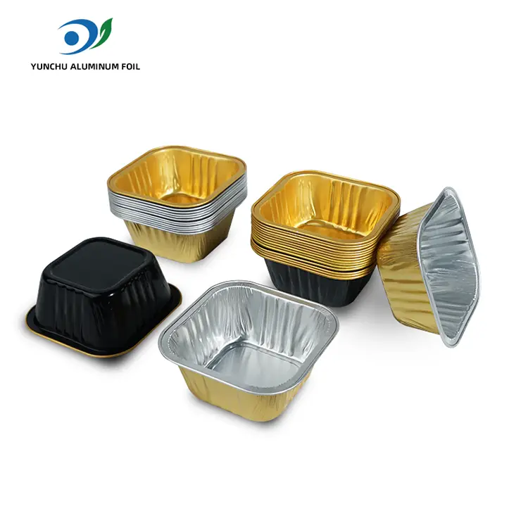 스퀘어 베이킹 케이크 Smoothwall 알루미늄 호일 용기 스퀘어 베이킹 케이크 Smoothwall 알루미늄 호일 용기