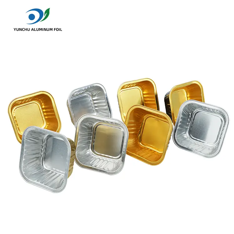 스퀘어 베이킹 케이크 Smoothwall 알루미늄 호일 용기