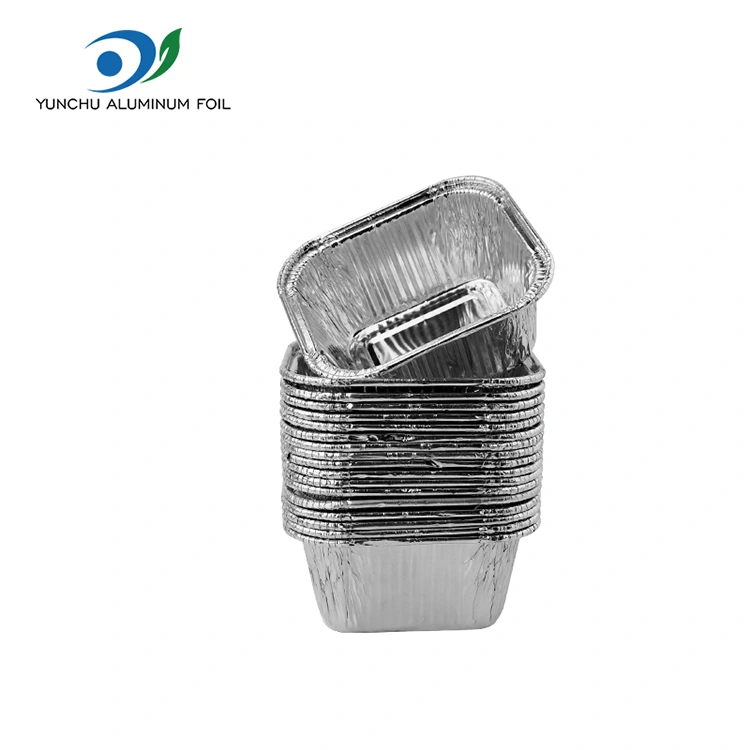 정사각형 베이킹 시트 에어 프라이 실버 알루미늄 호일 컨테이너